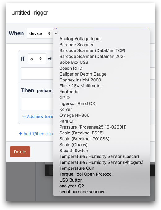 How to Add Device Triggers